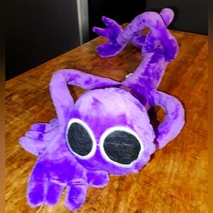 Plush Rainbow Friends 15.5” Purple w/ bendy wire arms and legs
